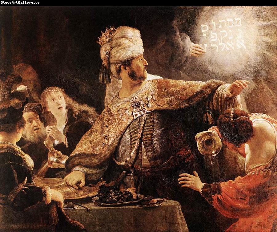 REMBRANDT Harmenszoon van Rijn Belshazzar's Feast